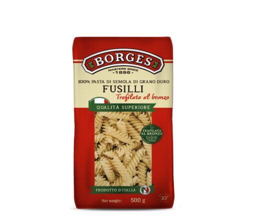 Pasta Fusilli durumnisujahust Borges 500g