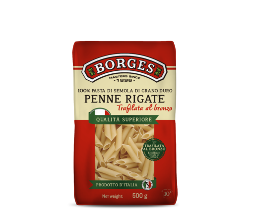 Pasta Penne durumnisujahust Borges 500g